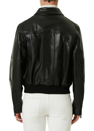Men's Black Flight Pilot A2 Aviator Leather Jacket