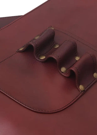 Handmade Full Grain Leather Apron - Welding, Woodworking, BBQ & Blacksmith Apron with Tool Pocket