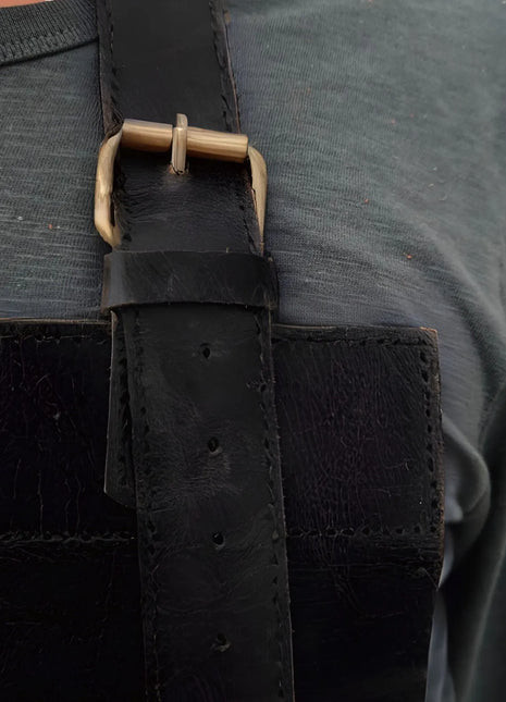 Handmade Top Grain Leather Apron: Chef, BBQ, Woodworking