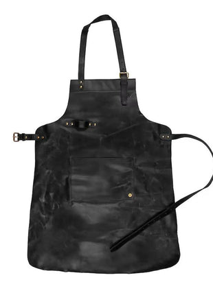 Handmade Top Grain Leather Apron: Chef, BBQ, Woodworking