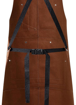 Flame Retardant And Waterproof 6 Pockets Leather Tool Apron for Outdoor Woodwork, Grilling
