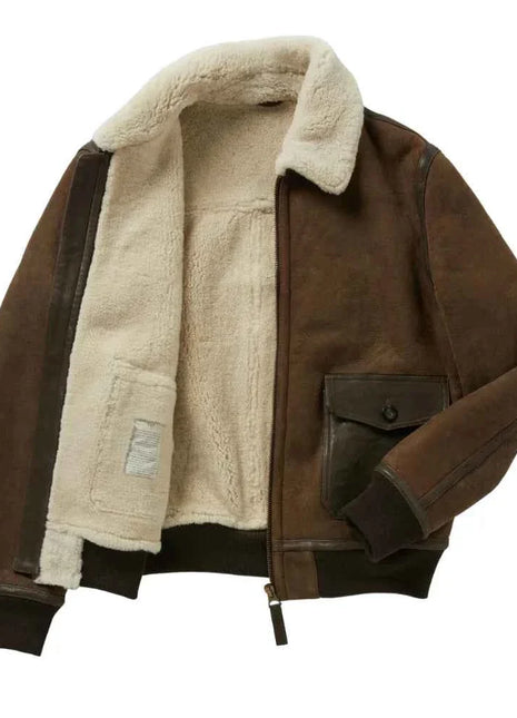 B3 RAF Aviator Flying Pilot Men’s Brown Jacket