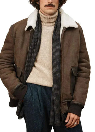 B3 RAF Aviator Flying Pilot Men’s Brown Jacket