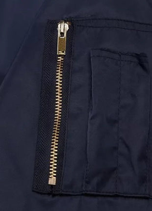 Men's Reversible Navy Blue MA-1 Bomber Jacket