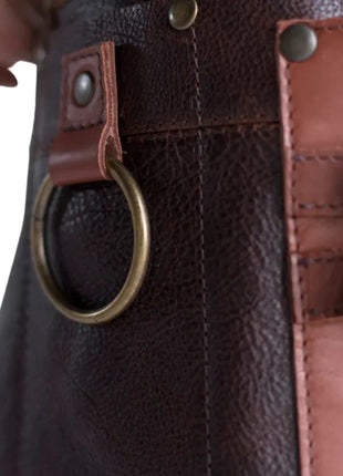 Mens Full Grain The Grill Master Leather Bbq Apron