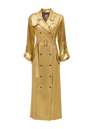 Gold trench coat 