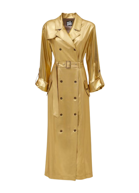 Gold trench coat 