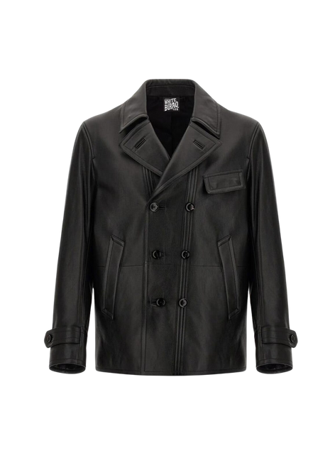Black leather jacket 