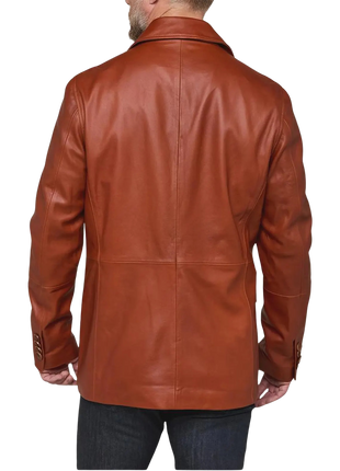 Men’s Brown Leather Safari Jacket