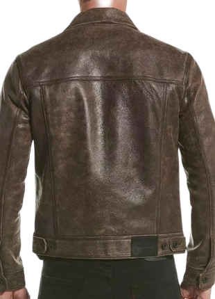 Brown leather jacket 
