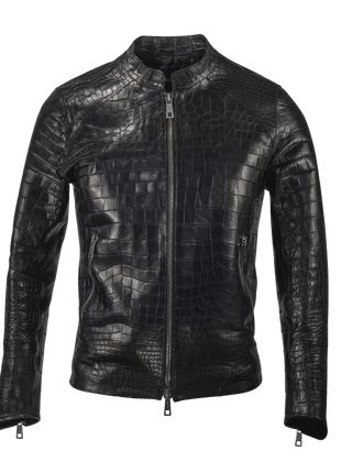 Crocodile Premium Full Genuine Alligator Belly Jacket