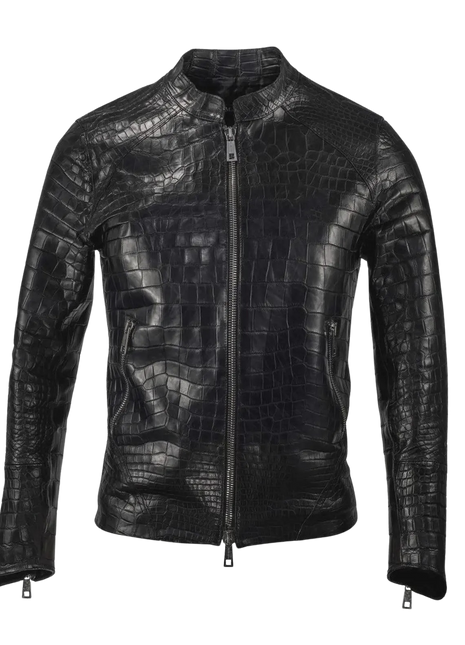 Crocodile Premium Full Genuine Alligator Belly Jacket