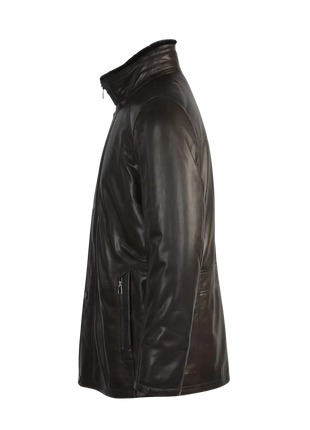 Black leather jacket 