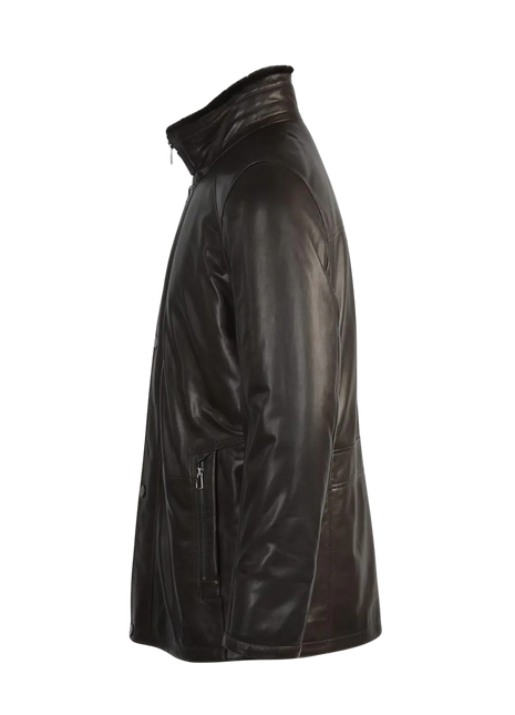 Black leather jacket 