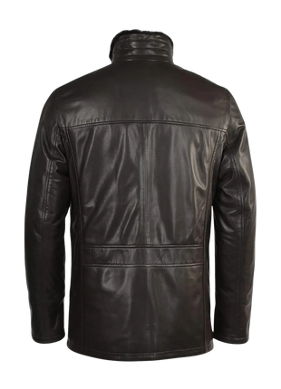 Black leather jacket 