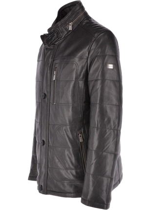 Black leather jacket 