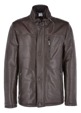 Brown leather jacket 