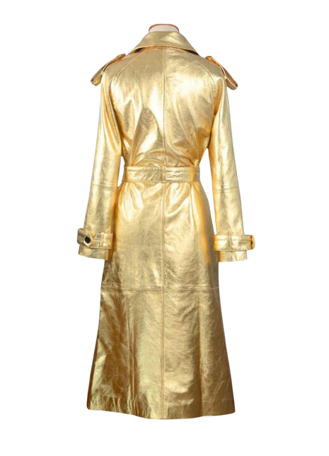 Gold trench coat 