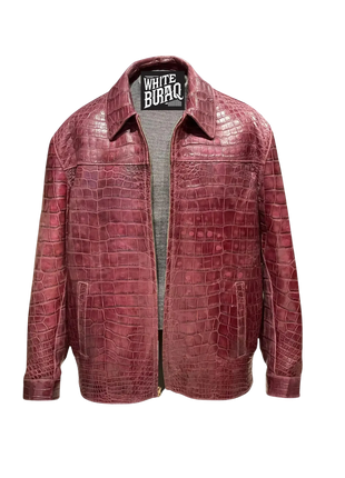 Red textured jacket