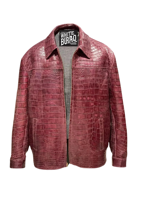 Red textured jacket