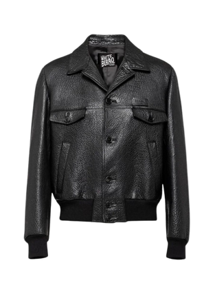 Black leather jacket 