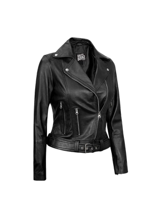 Black leather jacket 