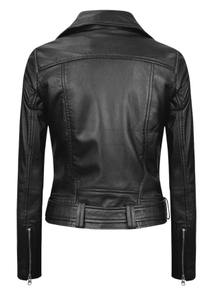 Black leather jacket 