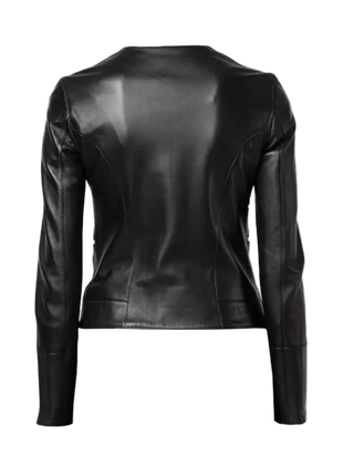 Black leather jacket 