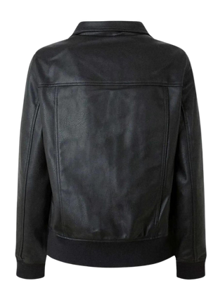 Black leather jacket 
