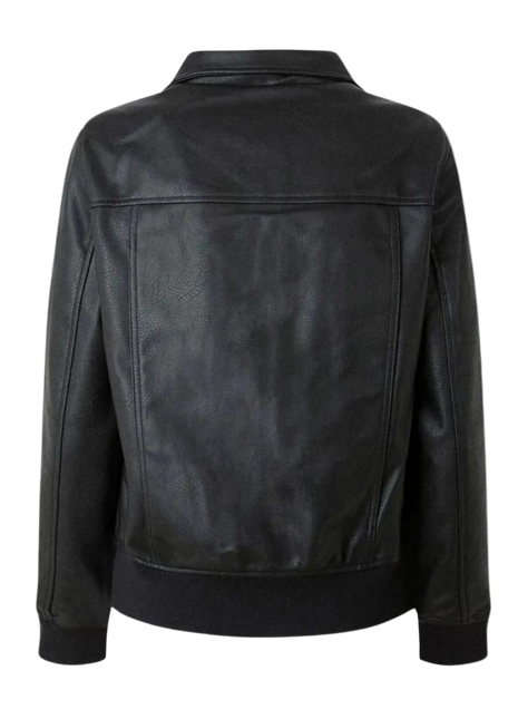 Black leather jacket 