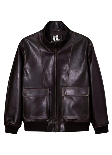 Black leather jacket 