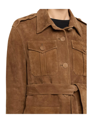 Brown suede jacket 