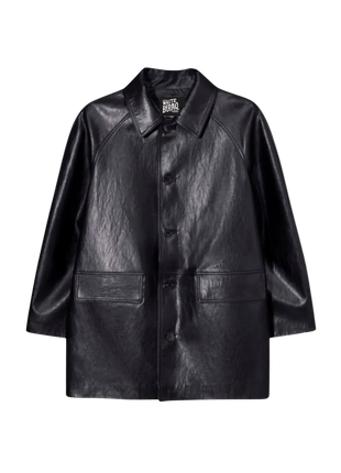 Black leather jacket 