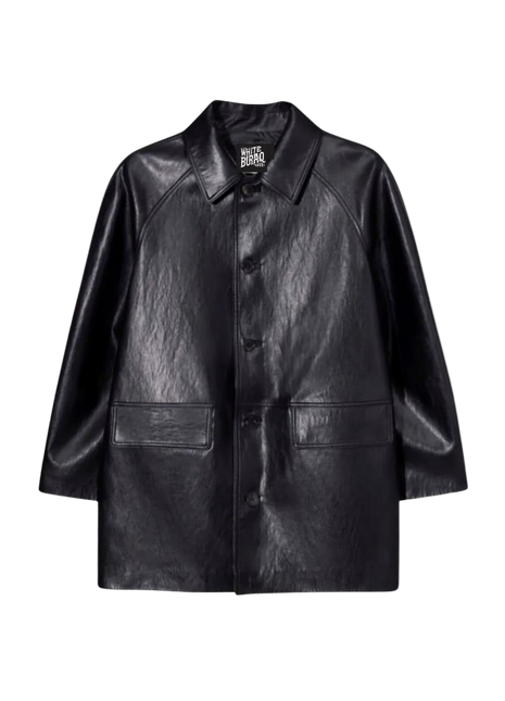 Black leather jacket 