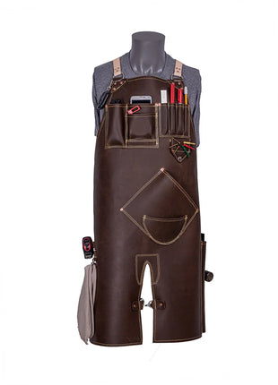 Blacksmith Leather Apron with Multiple Tool Pockets | Welders Leather Apron