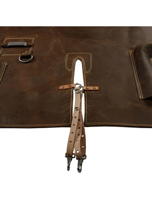 Blacksmith Leather Apron with Multiple Tool Pockets | Welders Leather Apron