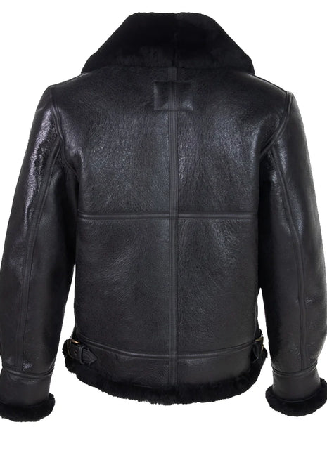 Men’s Sheepskin B-3 Leather Bomber Jacket