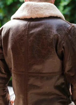 Rocky IV Sylvester Bomber Shearling Leather Jacket